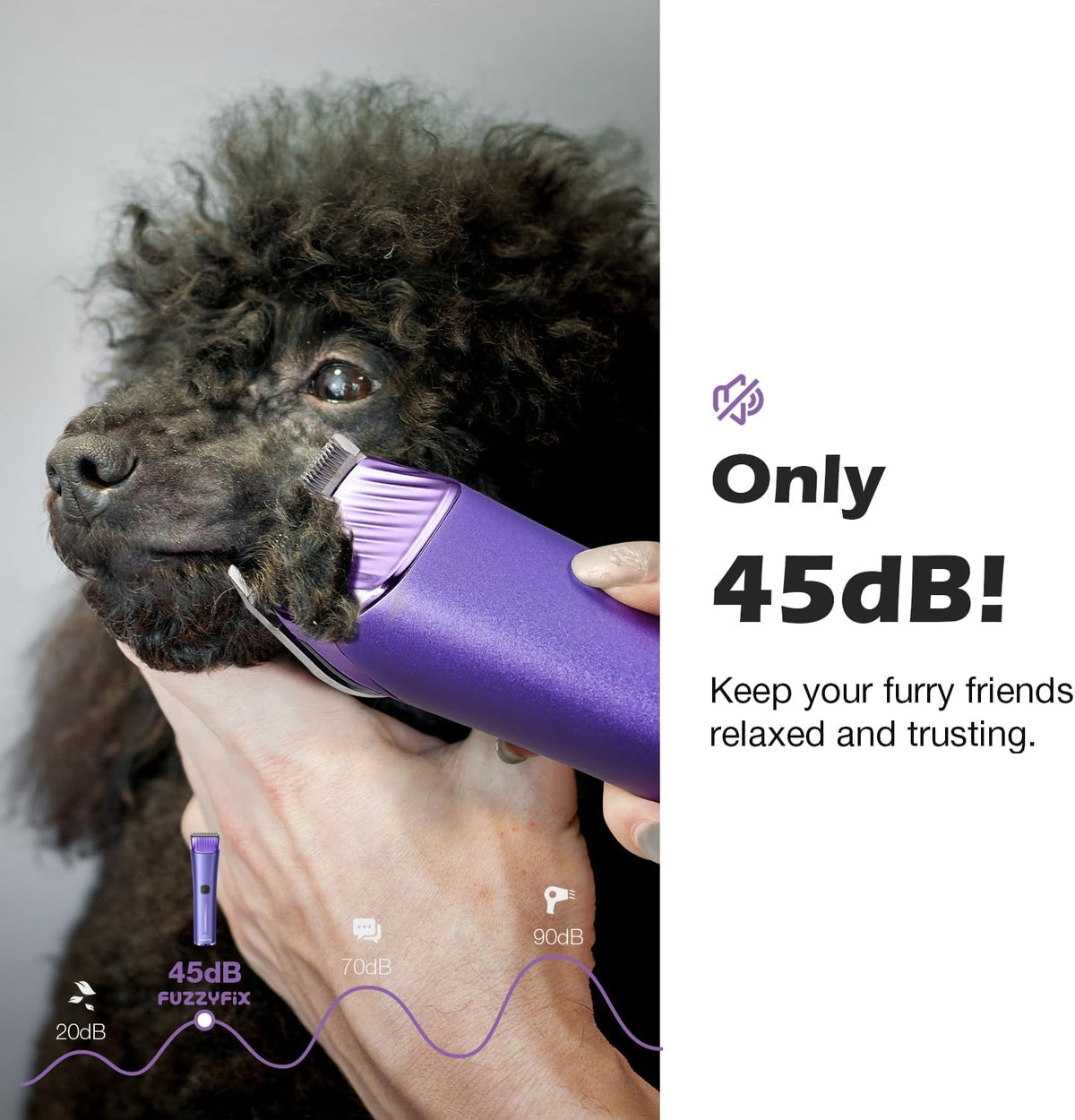 FuzzyFix Nova clipper kit including replacement blade and cleaning accessories.