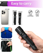 Portable Aluminum Flashlight Packed For Travel And Hotel Inspection