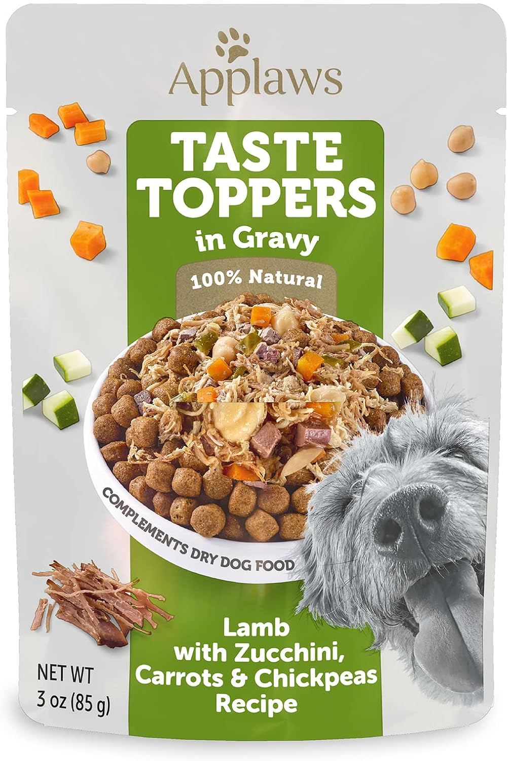 Applaws Taste Toppers, Limited Ingredient Dog Food Topper, Chicken with Peas & Pumpkin in Gravy (12 x 3oz Pouches) - Image 10