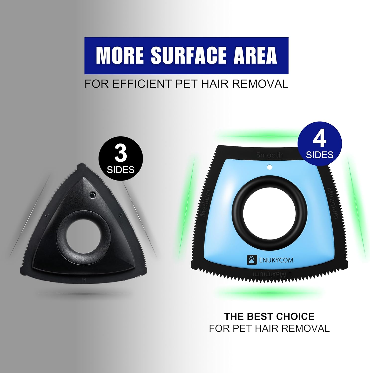 Comparison of surface before and after using Enukycom tool