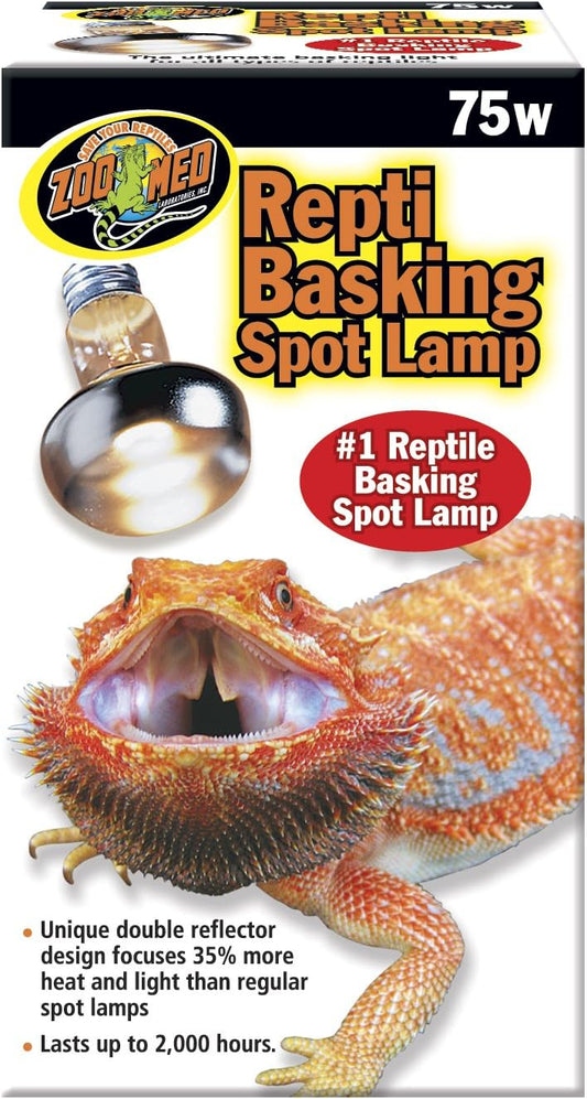 Zoo Med Basking Spot Lamp 75 Watt packaging front view authentic reptile heater India