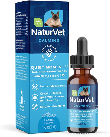NaturVet Quiet Moments Calming Aid Cat Supplement Plus Melatonin - Helps Reduce Stress in Cats - for Pet Storm Anxiety, Motion Sickness, Grooming, Separation, Travel - 50 Ct. Soft Chews - Image 12