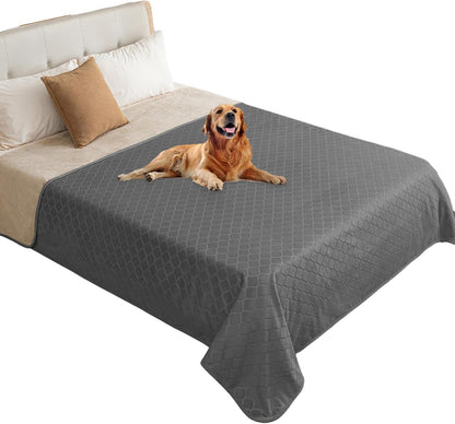 fuguitex Waterproof Dog Blanket Bed Cover Dog Crystal Velvet Moroccan Fuzzy Cozy Plush Pet Blanket Throw Blanket for Couch Sofa(40 * 60 inch, Cream+Beige) - Image 14