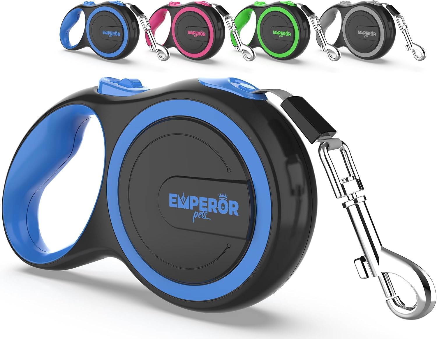Emperor Pets Pink Heavy Duty Retractable Dog Leash 26 ft - Tangle-Free Nylon Tape, Anti-Slip Grip, Reflective - Retractable Leash for Medium Large Dogs up to 110 lbs -Classic-PK26 - Image 13