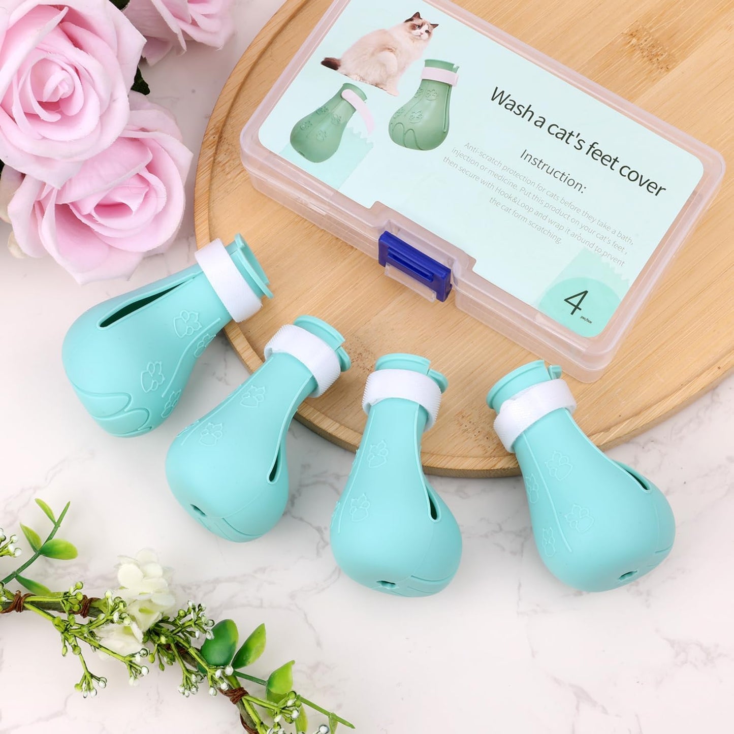 Gosknor kitten feet protector caps adjustable hook and loop closure detail