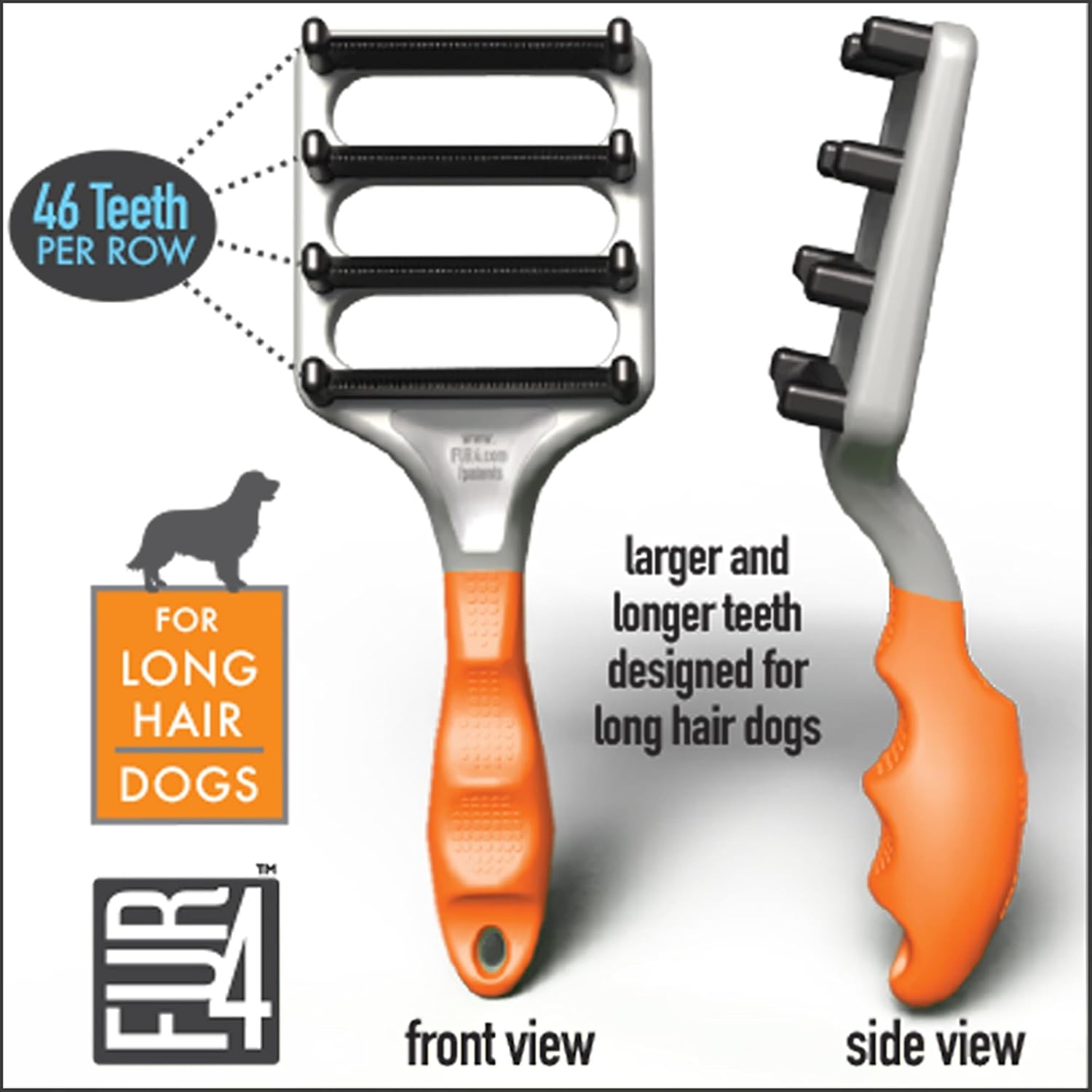 Imported USA premium deShedding brush for double coated dogs