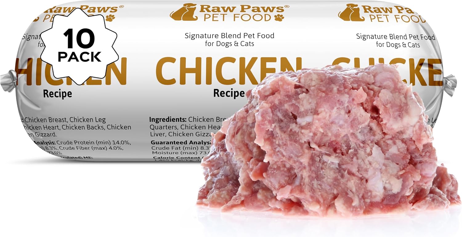 Raw Paws Signature Blend Pet Food for Dogs & Cats - Beef Recipe, 1-lb Rolls (10-Count) - Fresh Pet Food Made in USA, Grass-Fed Beef Log, Natural Dog Food Rolls, Raw Frozen Dog Food & Cat Food - Image 9