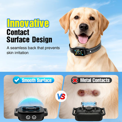 Side view of Ianciu rechargeable bark collar