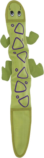 Outward Hound Fire Biterz Yellow Lizard Plush Firehose Material Interactive Dog Toy, Large - Image 15