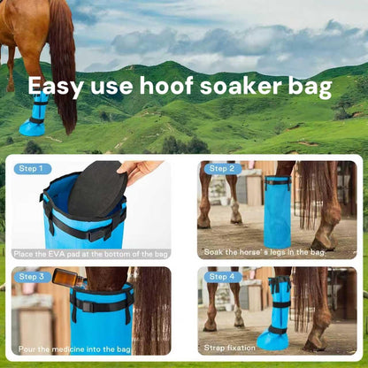 Garftai hoof soaking treatment bucket alternative showing the shockproof EVA foam pad inside.