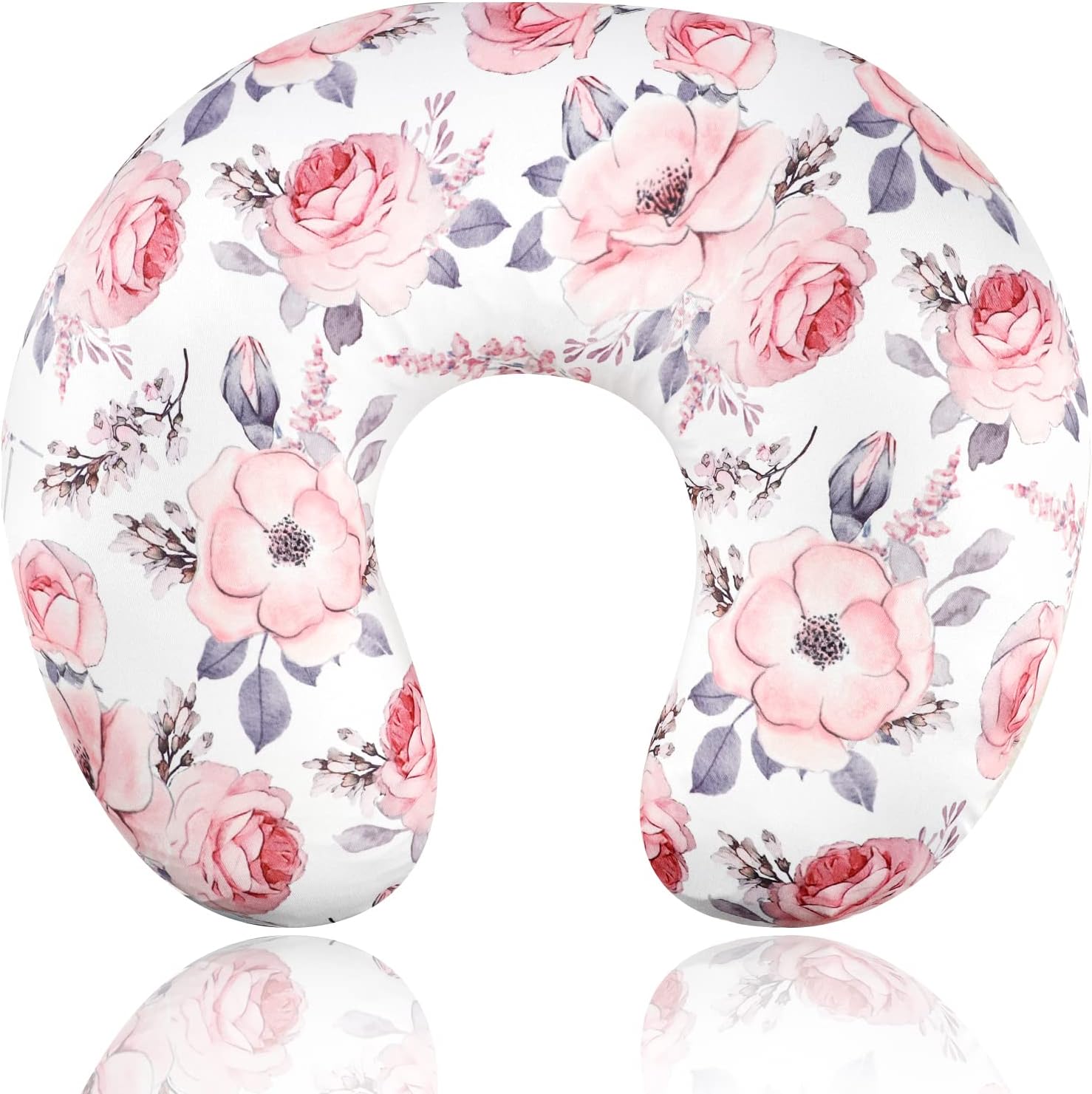 Swesen floral nursing pillow cover front view