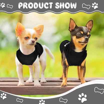 Soft lightweight polyester pet vest clothing for teacup Yorkies.