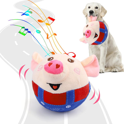 BABORUI Interactive Dog Toys Pig, Jumping Squeaky Dog Toys with Recording and Music Modes, Rechargeable Moving Dog Chew Toys for Small/Medium/Large Dogs to Keep Them Busy(Blue Pig) - Image 15