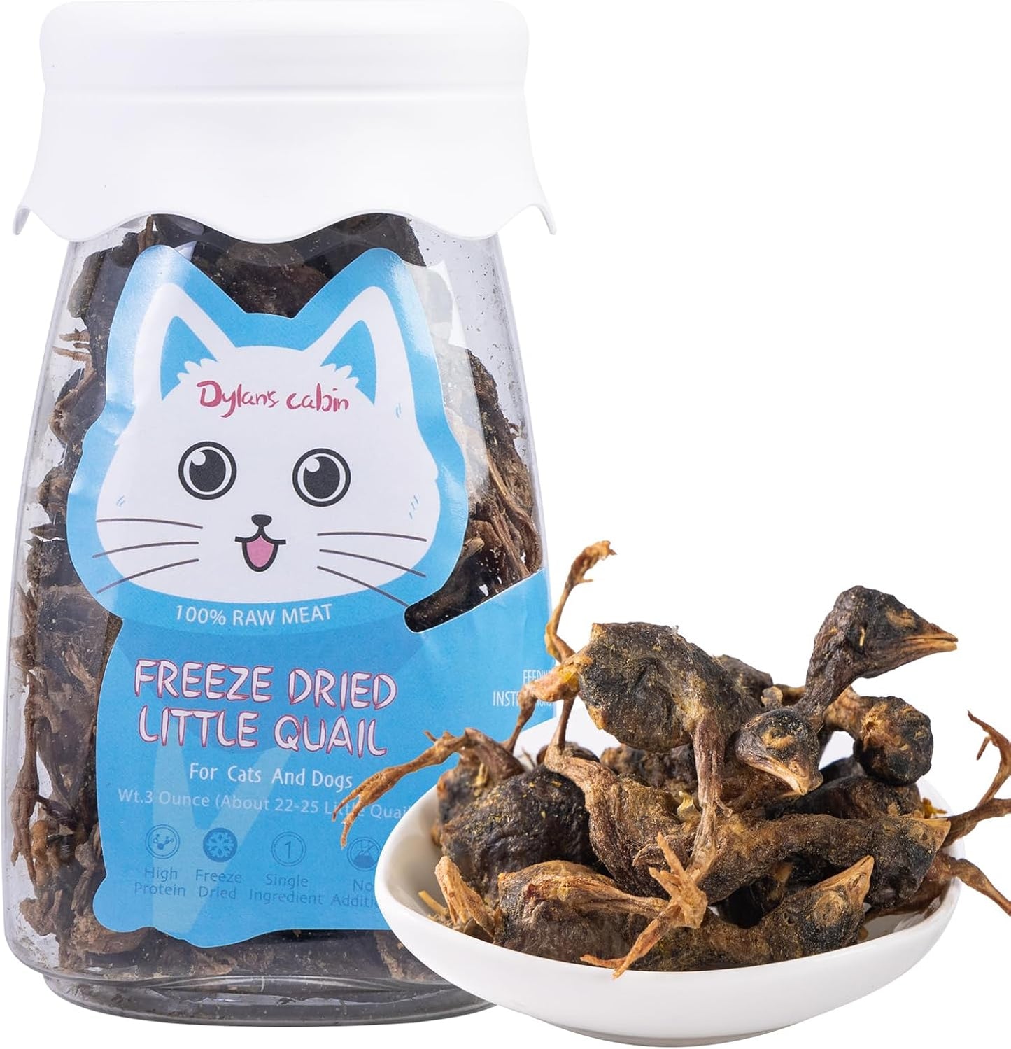 Dylan's cabin Cat Grass Teething Cube Treats - Natural Freeze Dried Edible Cat Chew Toy for Teeth Cleaning and Hairball Removal(80g) - Image 13