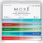 MOXE Natural Variety 5 Pack front view showing colorful aromatherapy inhalers for focus.