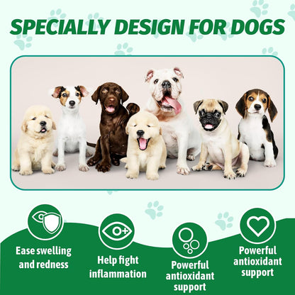 VetaSure canine eye care supplement bottle back label details and instructions