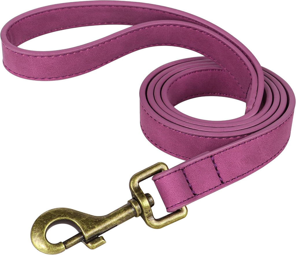 Didog Stylish PU Leather Dog Leash for Small Dogs, Easy to Clean 5ft Small Dog Leash with Metal Tangle-Free Clip, Fashionable and Elegant for Walking, Running and Training,Light Brown, S - Image 12