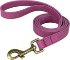 Didog Stylish PU Leather Dog Leash for Small Dogs, Easy to Clean 5ft Small Dog Leash with Metal Tangle-Free Clip, Fashionable and Elegant for Walking, Running and Training,Light Brown, S - Image 12