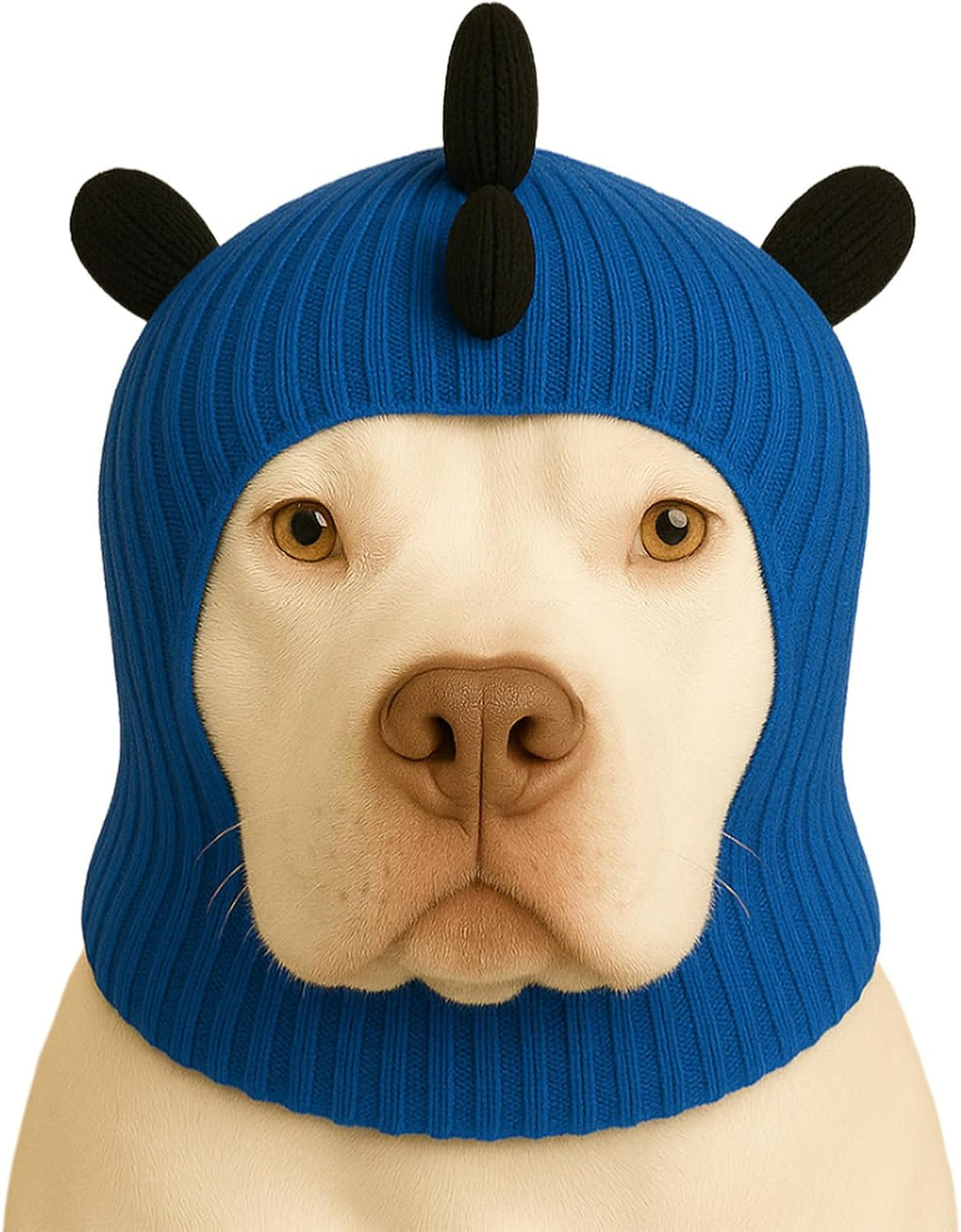 LovinPet Dinosaur Dog Hat Snood for Medium & Large Dogs, Dino Costume Ear & Neck Warmer, Soft 4Way Stretch Knit, Adjustable Fit, One Size,Orange - Image 11