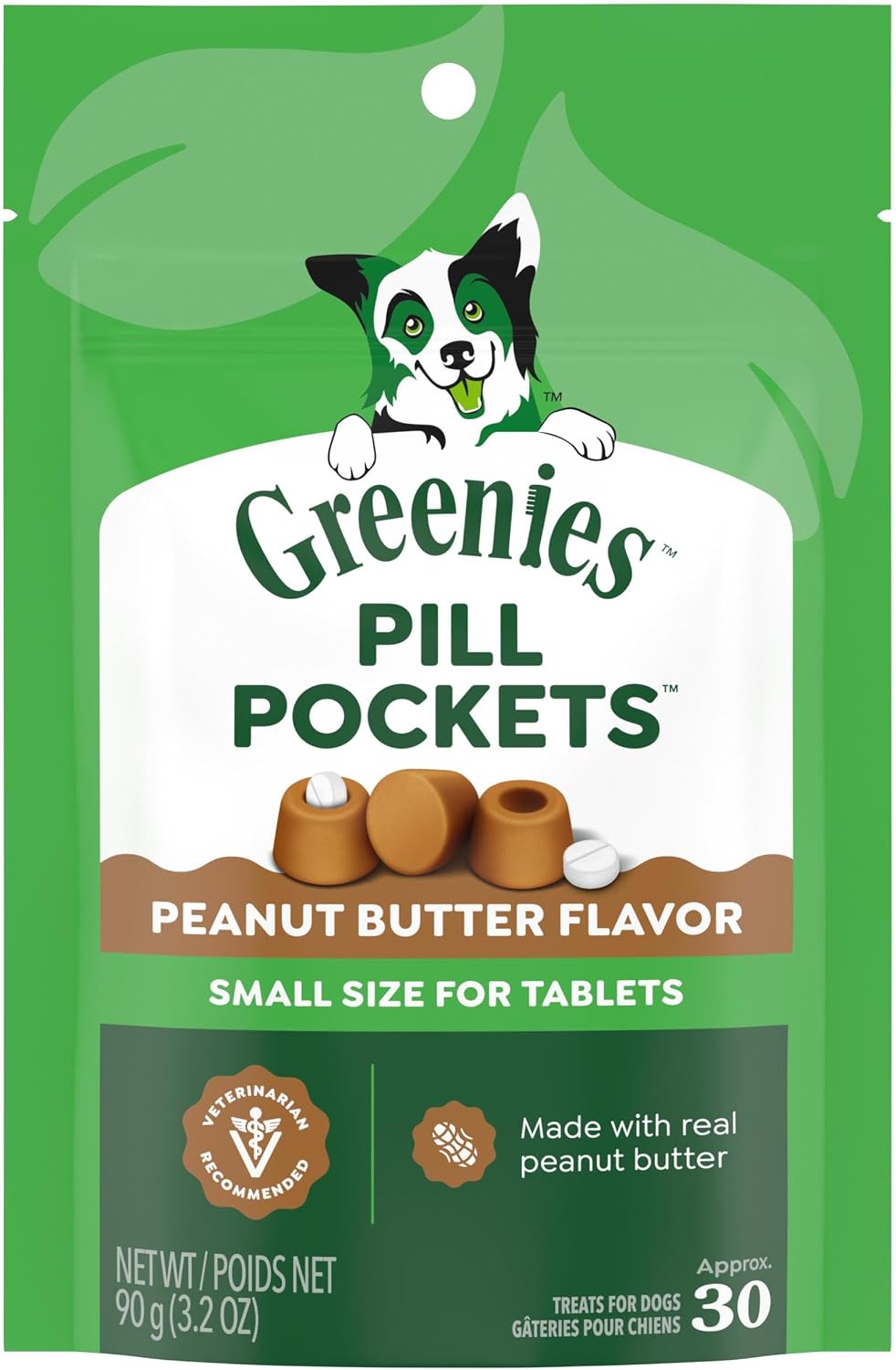Greenies Pill Pockets for Dogs Small Size, Tablet Pill Treats for Dogs, Chicken Flavor, 3.2 oz. Pouch - Image 14
