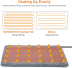 Electric pet warming mat with adjustable temperature controller