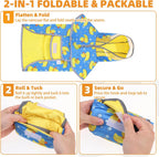KOOLTAIL cartoon pattern small medium dog raincoat outdoor walking gear