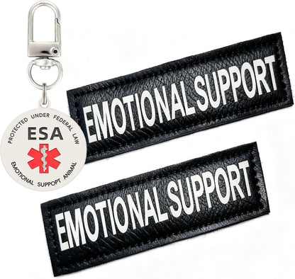 Service Dog Patches 2Pcs, Servcie Dog ID Tag Easily Attach to Collar, Harness, Vest (Medium- 1.18 x 4.33) - Image 9