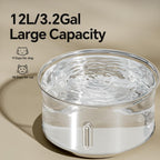 YoYoRemote large stainless steel pet fountain with motion sensor
