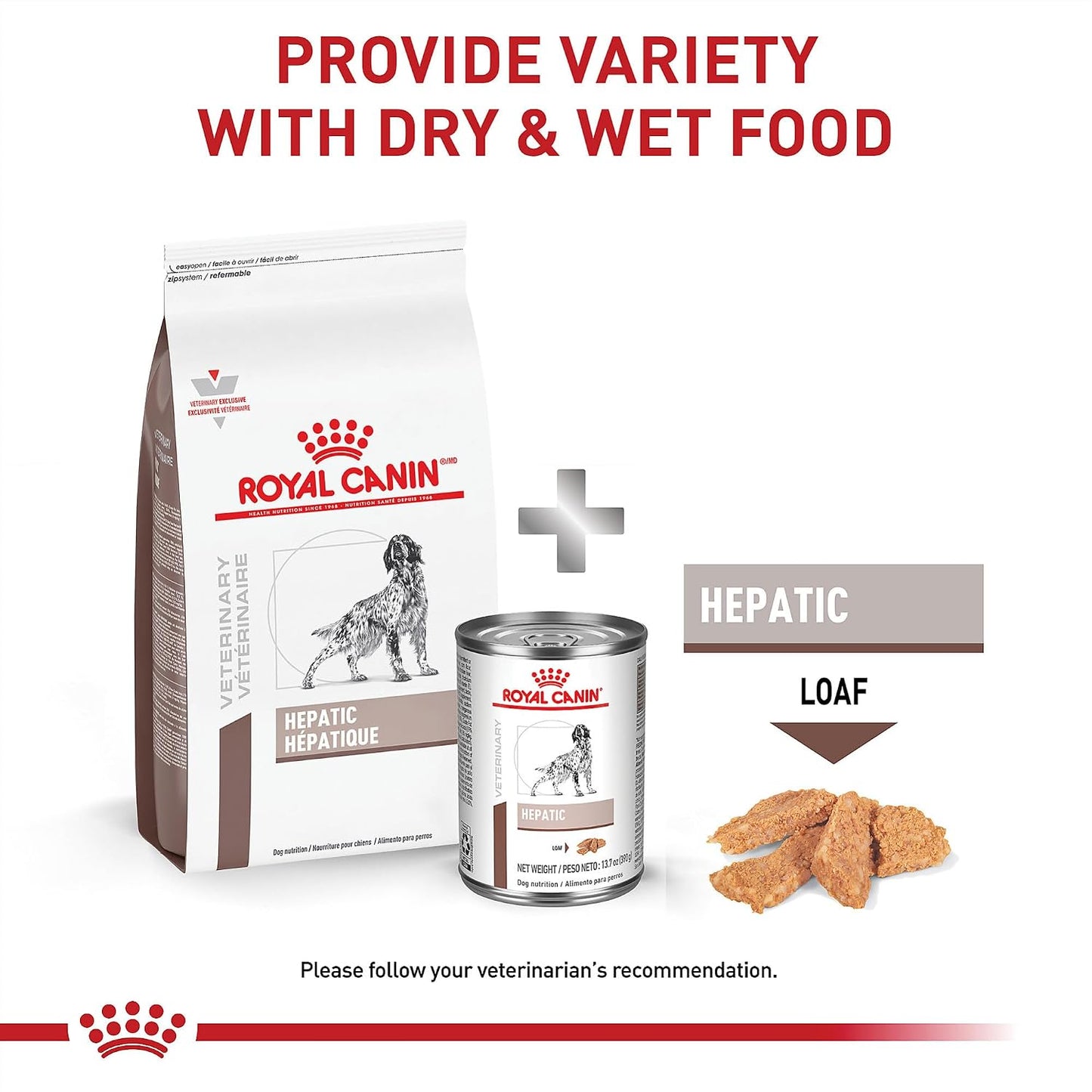 Royal Canin Canine Hepatic professional veterinary diet dry food back label details