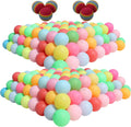 Tadick colored ping pong balls 200 pack front view