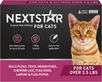 NEXTSTAR Flea and Tick Prevention for Cats, Repellent and Control, Fast Acting Waterproof Topical Drops, Flea Prevention for Cats Over 3.5 lbs, 3 Monthly Doses - Image 11