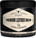 Urban Forest Leather Care Conditioner front view premium leather balm for furniture restoration.