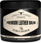 Urban Forest Leather Care Conditioner front view premium leather balm for furniture restoration.