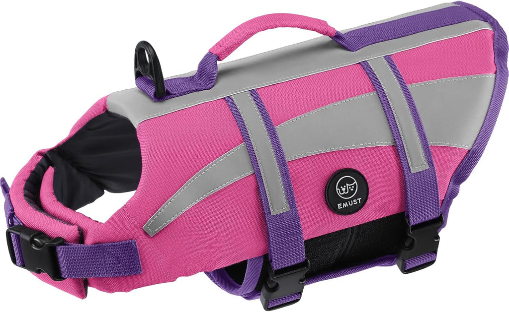 EMUST Life Vests for Dogs, Lightweight Small/Medium/Large Dog Life Preserver, XL Dog Life Jacket for Swimming/Boat/Water, Life Jacket for Large Dogs, NewTurquoise, XL - Image 15