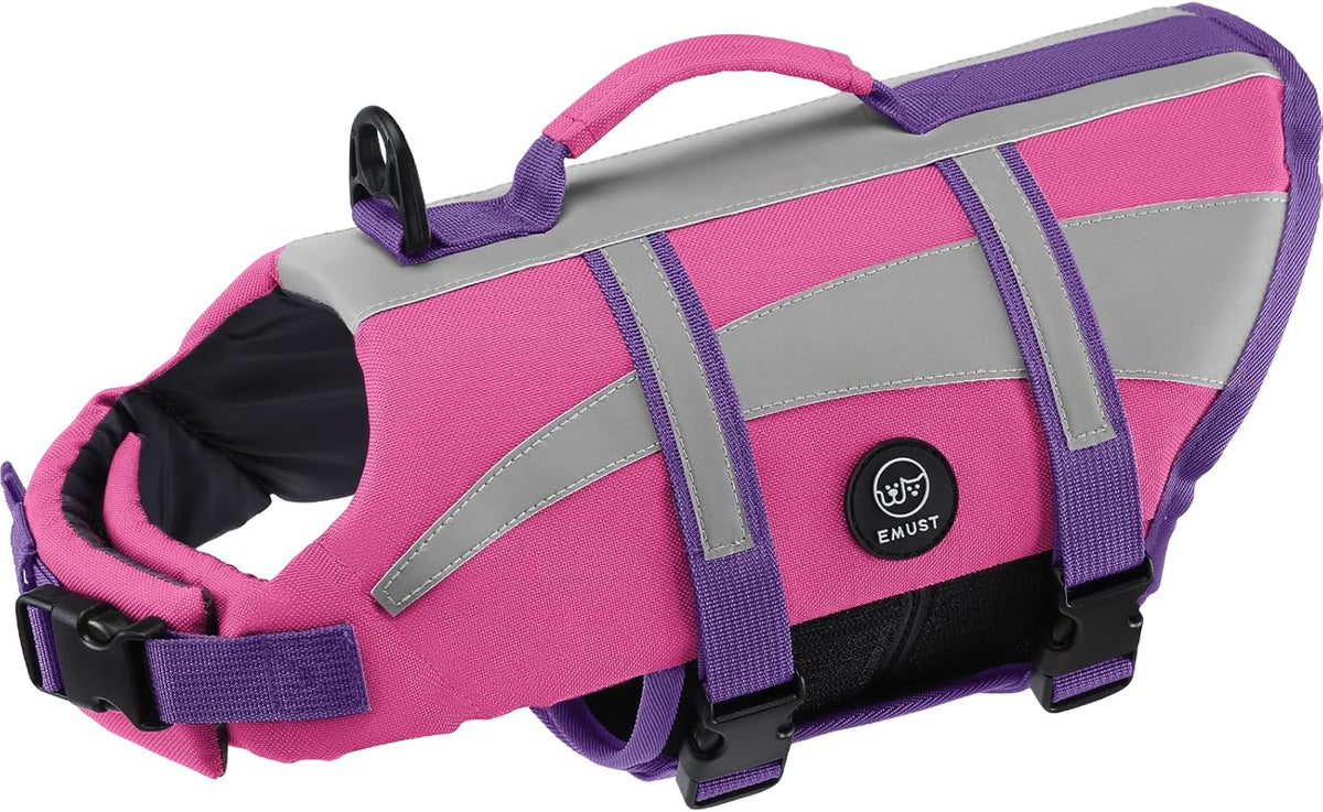 EMUST Life Vests for Dogs, Lightweight Small/Medium/Large Dog Life Preserver, XL Dog Life Jacket for Swimming/Boat/Water, Life Jacket for Large Dogs, NewTurquoise, XL - Image 15
