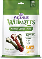 Wellness WHIMZEES Brushzees Natural Dog Dental Treat, VOHC Accepted Chews, Freshens Breath, Extra-Small Size, 4.2 oz Bag, 16 Count - Image 9