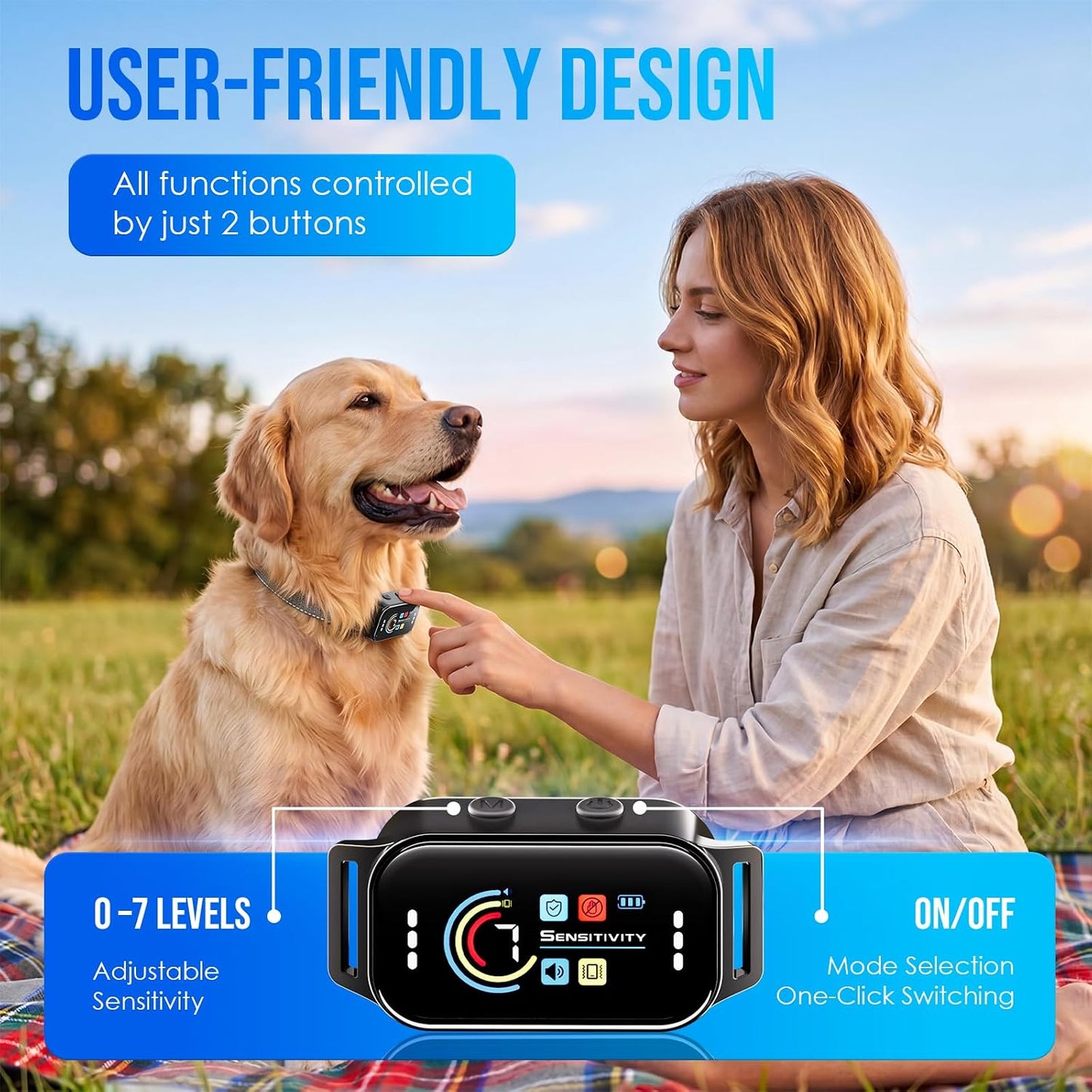 Koguzl rechargeable dog training collar magnetic charger