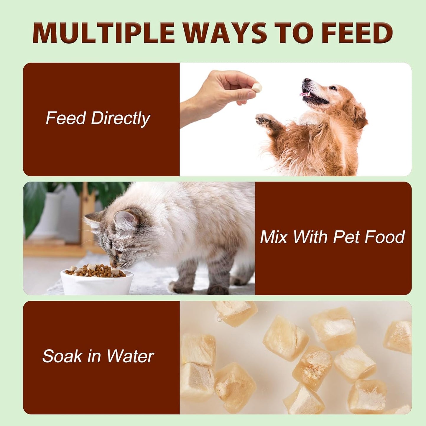 Dylan's Cabin natural raw chicken cubes for picky eating pets