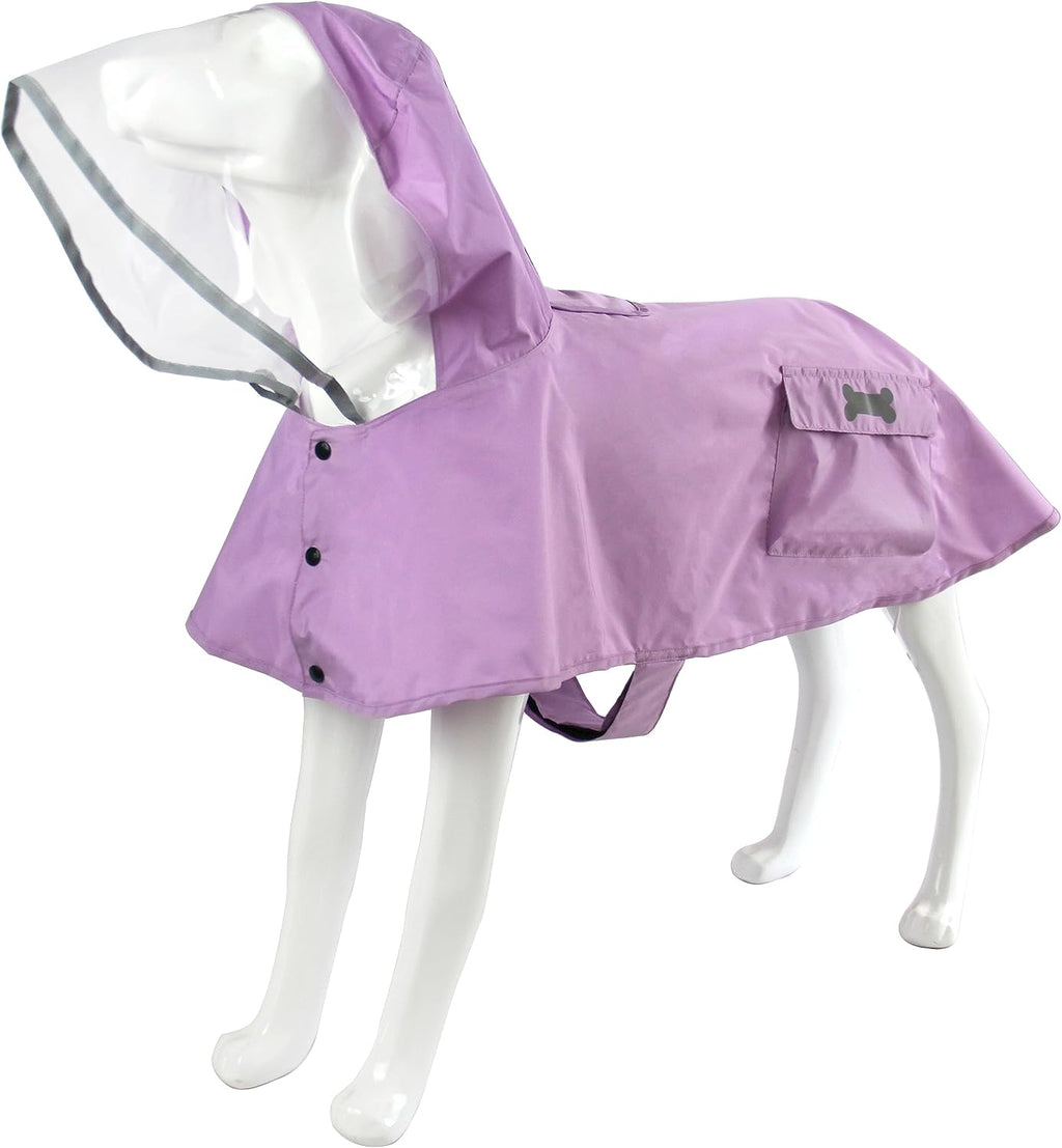 Waterproof Dog Raincoat, Adjustable Reflective Lightweight Pet Rain Clothes with Poncho Hood (Large, Yellow) - Image 11