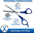 PET MAGASIN pet thinning scissors with 28 teeth for dog hair texturizing