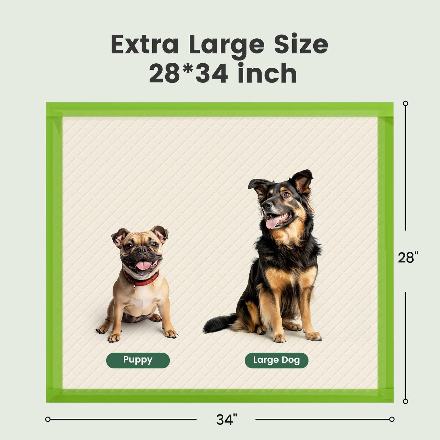 Gardner Pet leak proof pet training pads full edge wrapping details