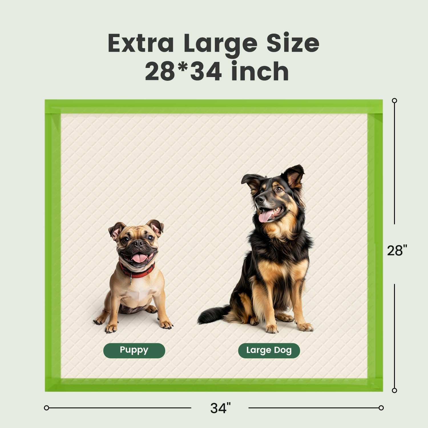 Gardner Pet leak proof pet training pads full edge wrapping details