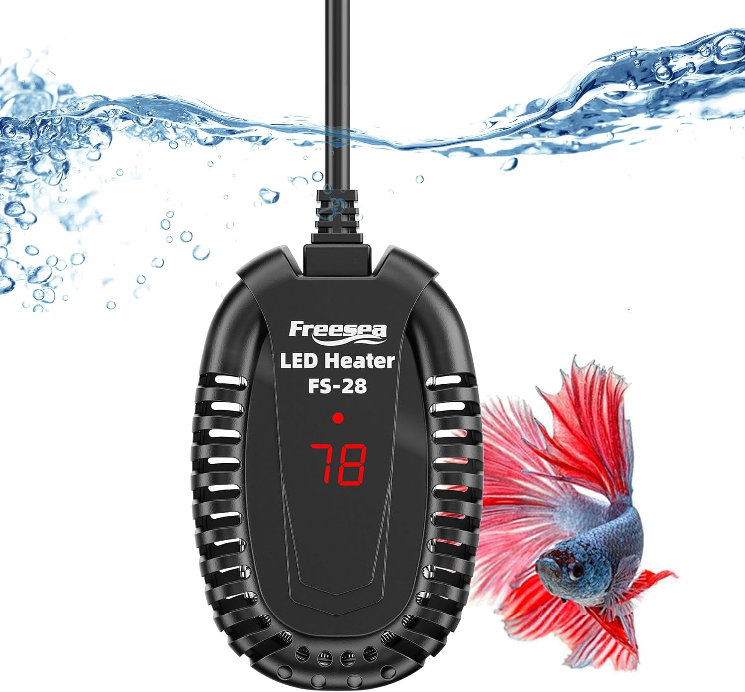 Freesea FS-28 mini aquarium heater front view