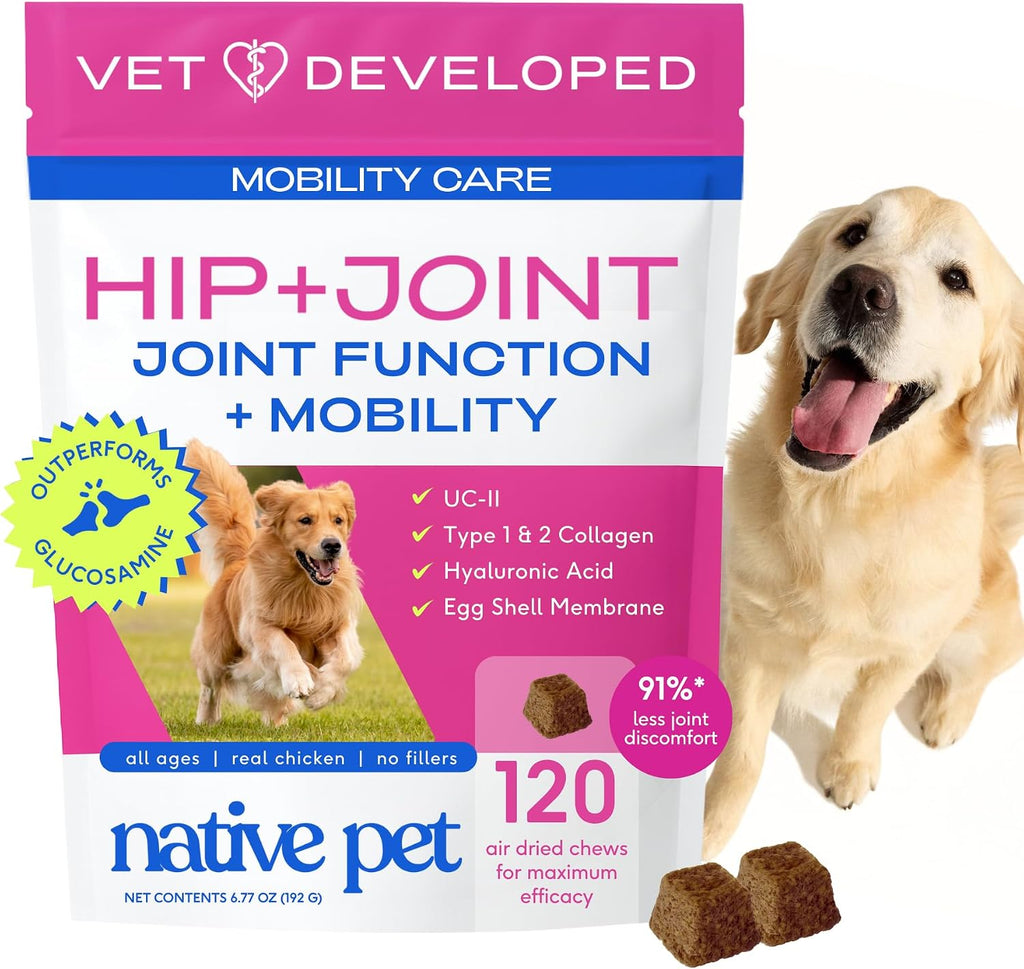 Native Pet Hip & Joint Advanced Care Dog Joint Supplement Powder for Mobility & Movement Support, Joint Supplement for Dogs with HMB, UC-II Collagen, Green Lipped Mussel & Hyaluronic Acid - 30 Scoops - Image 11