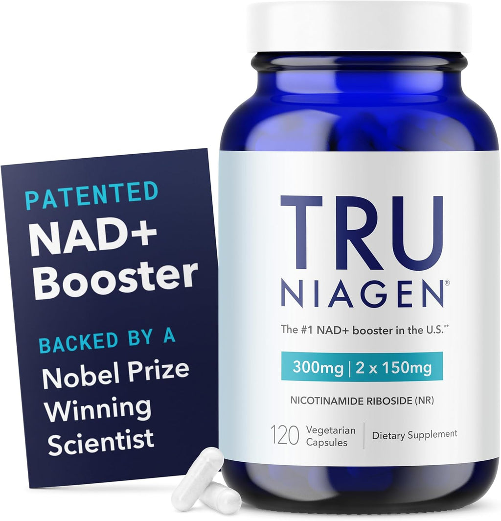 Tru Niagen NAD plus cellular energy supplement front view bottle