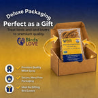 Birds LOVE spray millet natural bird treat package back