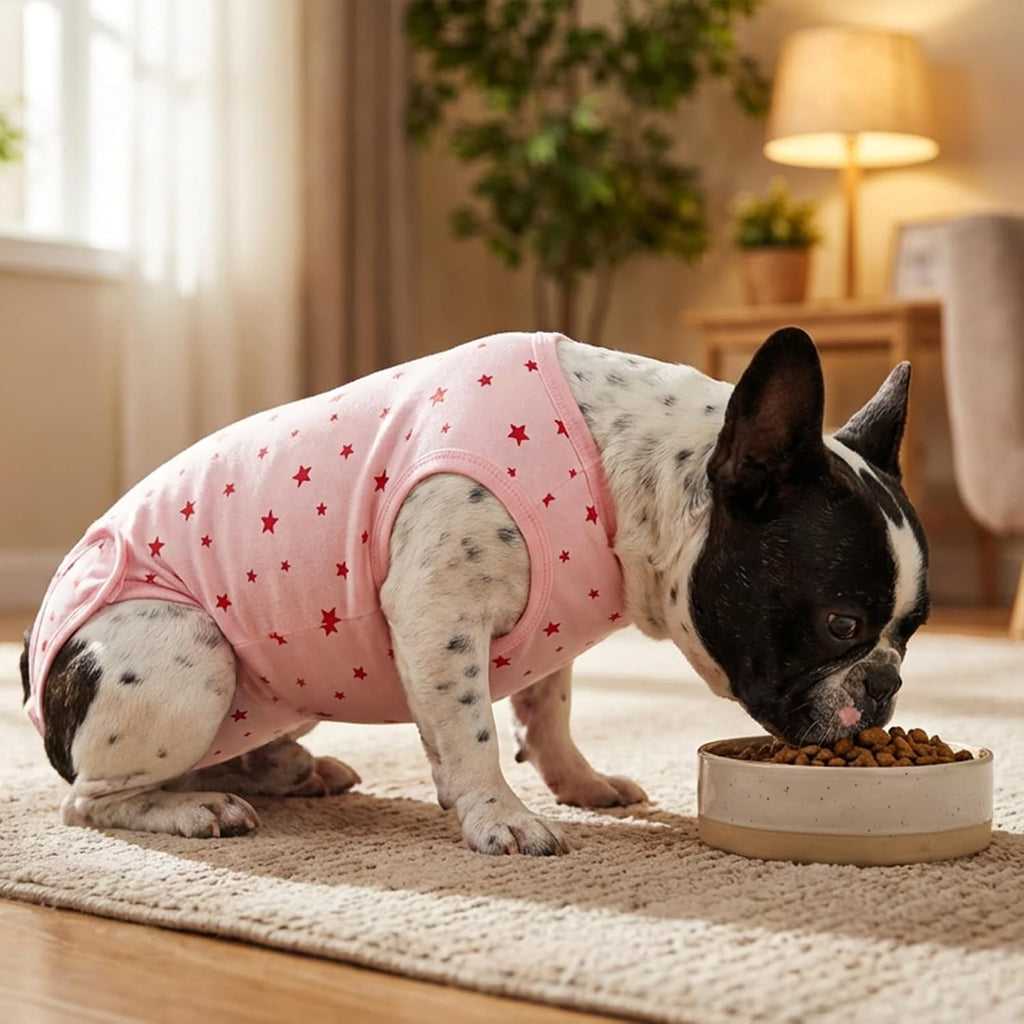 Recovery Suit for Small Dogs,Female and Male Spay Neuter Onesie,Anti-Licking Abdominal Wound Protection,Suitical Recovery Suit for Puppy, Cone Alternative(Flowers-XXS) - Image 13