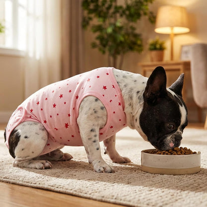 Recovery Suit for Small Dogs,Female and Male Spay Neuter Onesie,Anti-Licking Abdominal Wound Protection,Suitical Recovery Suit for Puppy, Cone Alternative(Flowers-XXS) - Image 13