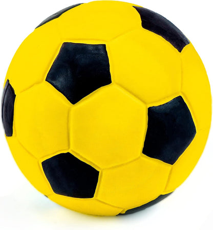 Side profile of Chiwava latex dog toy ball