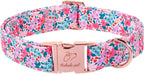 Yellow Daisy Dog Collar Cute Summer Dog Collars for Small Dogs - Lightweight Adjustable Girly Floral Female Dogs Everyday Collar with Safety Buckle S - Image 13